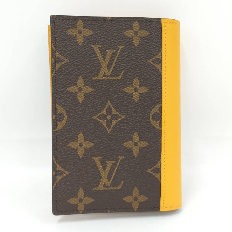 Louis Vuitton Passport Cover Couverture NM Monogram Macassar Saffron Yellow
