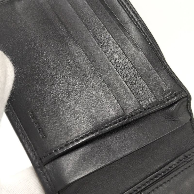 Fendi Bifold Wallet Zucca Leather Canvas Black