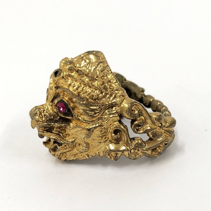 Gucci Ring Monkey Head Plated Gold