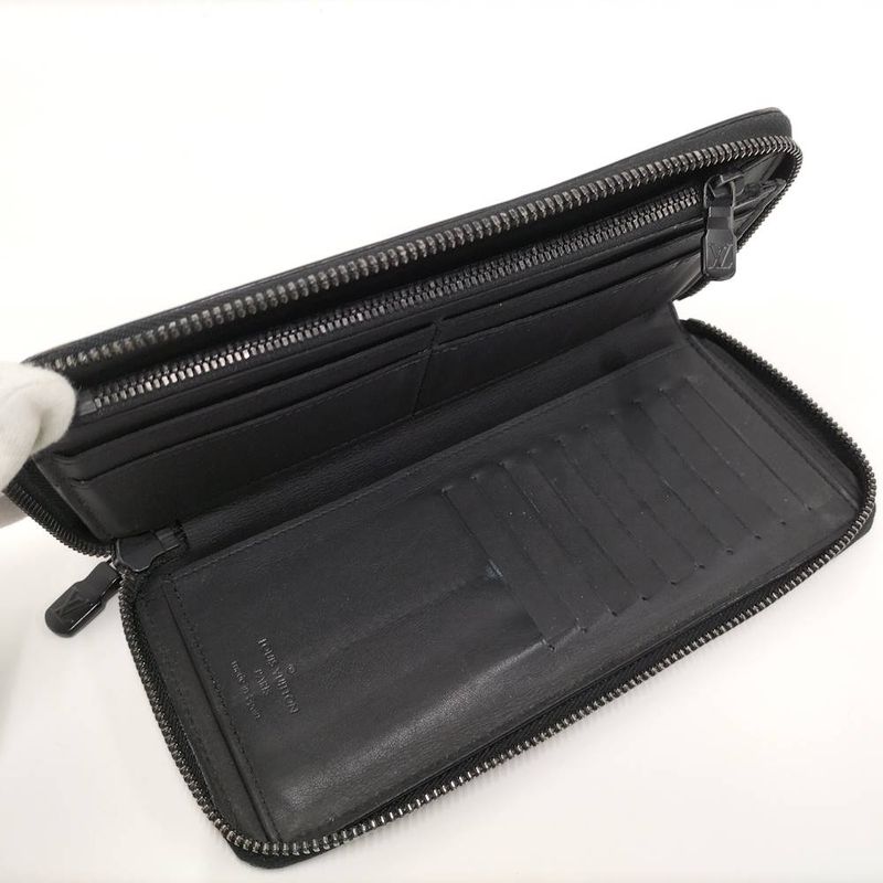 Louis Vuitton Zippy Wallet Vertical Zip Around Monogram Shadow