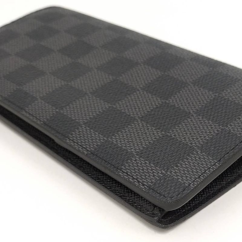 Louis Vuitton Bifold Long Wallet Portefeuille Brother Damier Graphite