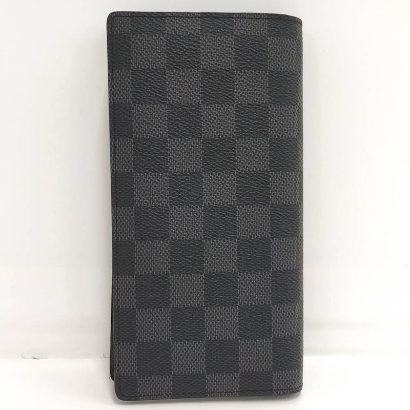 Louis Vuitton Bifold Long Wallet Portefeuille Brother Damier Graphite