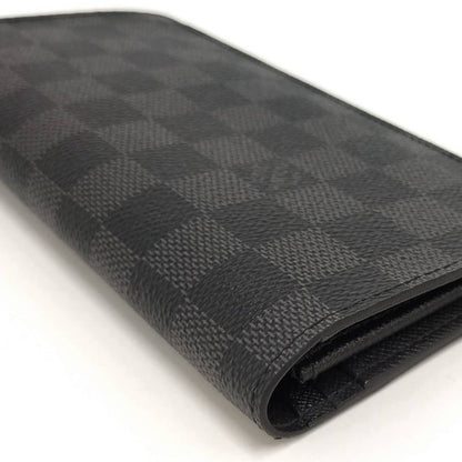 Louis Vuitton Bifold Long Wallet Portefeuille Brother Damier Graphite