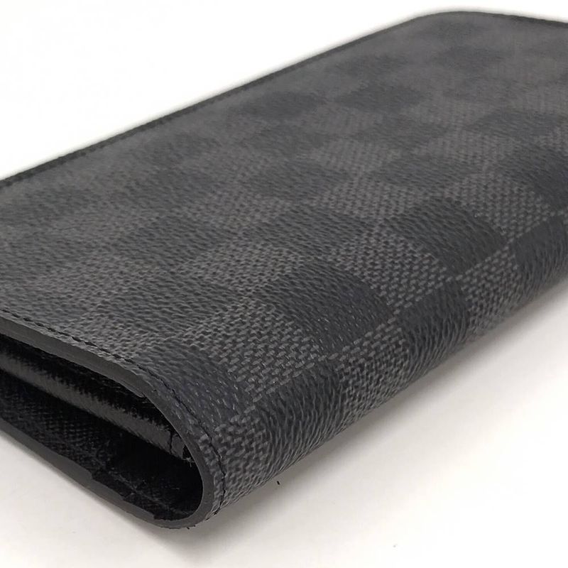 Louis Vuitton Bifold Long Wallet Portefeuille Brother Damier Graphite