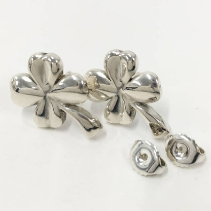 Chanel Earrings Clover Silver