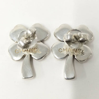Chanel Earrings Clover Silver
