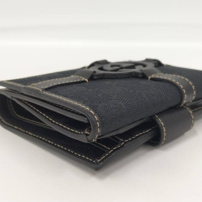 Gucci Hook Wallet GG Canvas Black
