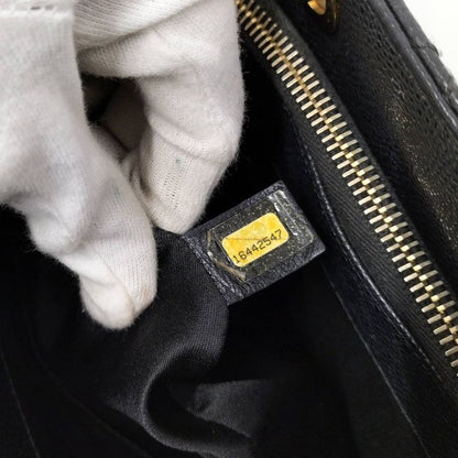 Chanel Grand Shopping Tote GST Tote Grand Shopping Tote Chain Quilted Caviar Leather Black