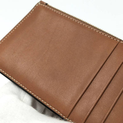 Celine Zip Card Case Leather Brown