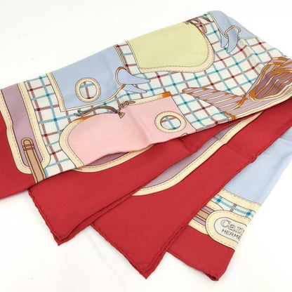 Hermes Carre 90 Scarf Camails Camaille Red