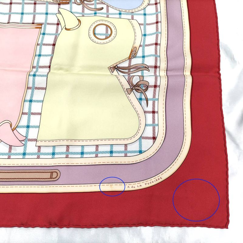 Hermes Carre 90 Scarf Camails Camaille Red