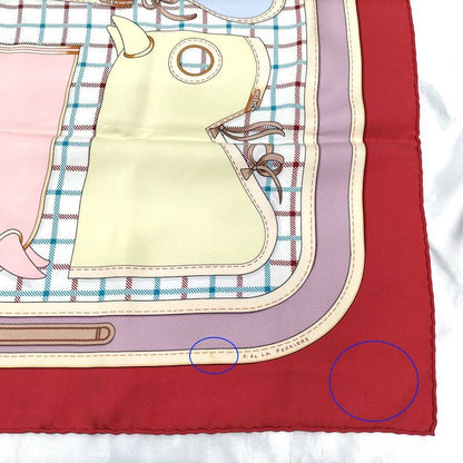 Hermes Carre 90 Scarf Camails Camaille Red