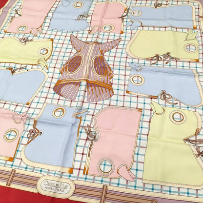 Hermes Carre 90 Scarf Camails Camaille Red