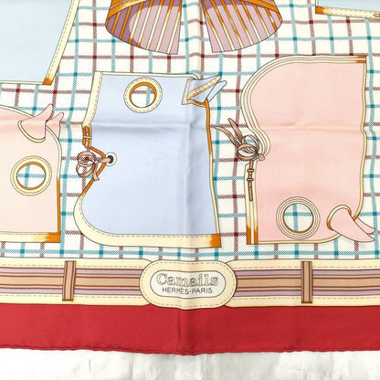 Hermes Carre 90 Scarf Camails Camaille Red
