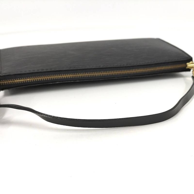 Louis Vuitton Pochette Accessoire Handbag Epi Noir Black