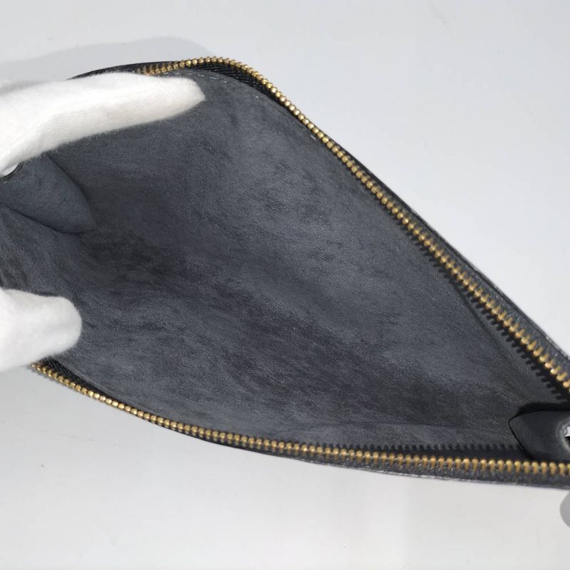 Louis Vuitton Pochette Accessoire Handbag Epi Noir Black