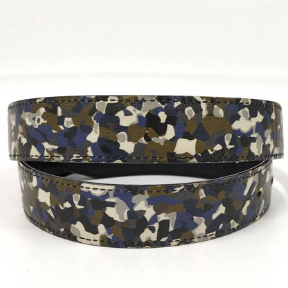 Fendi Belt Monster Star Bugs Eye Leather Multicolor Black