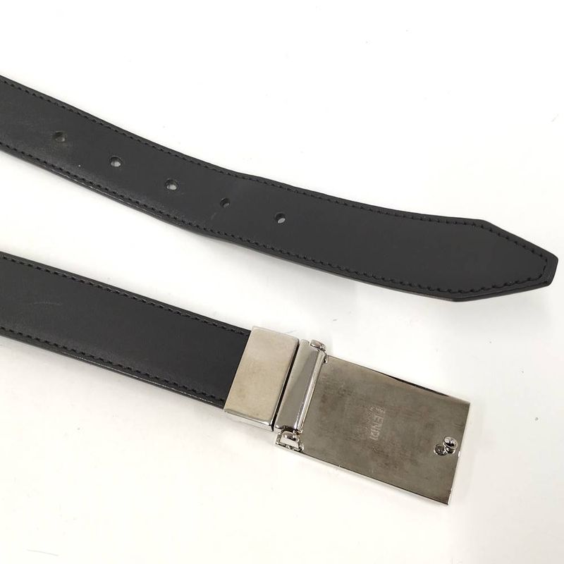 Fendi Belt Monster Star Bugs Eye Leather Multicolor Black