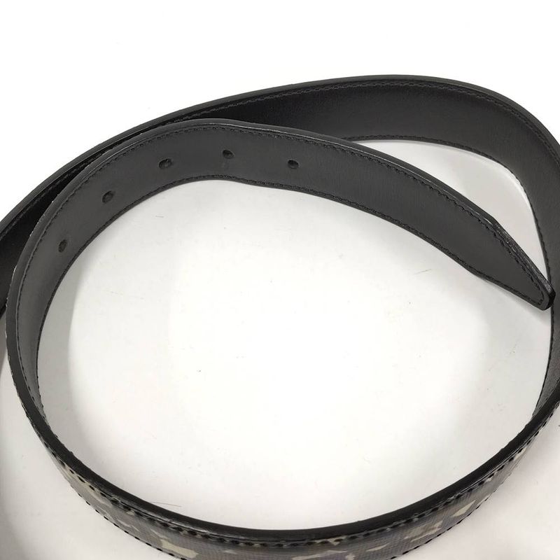 Fendi Belt Monster Star Bugs Eye Leather Multicolor Black