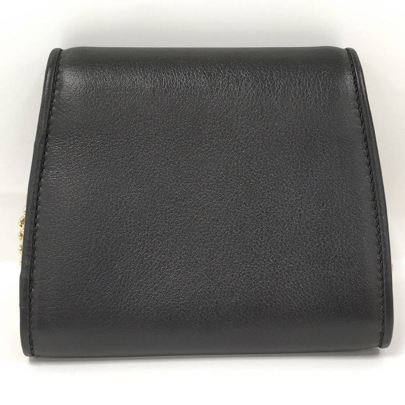 Gucci Chain Wallet Leather Black
