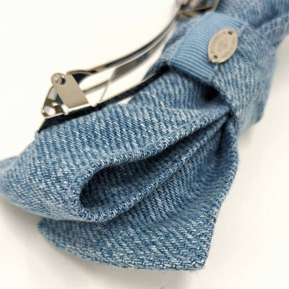 Chanel Ribbon Barrette Denim Blue 26C