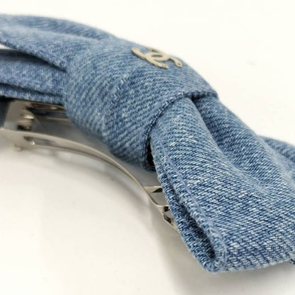 Chanel Ribbon Barrette Denim Blue 26C
