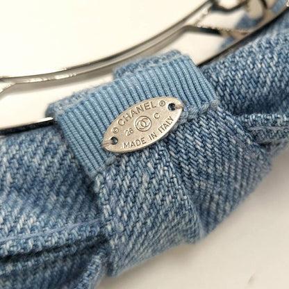 Chanel Ribbon Barrette Denim Blue 26C