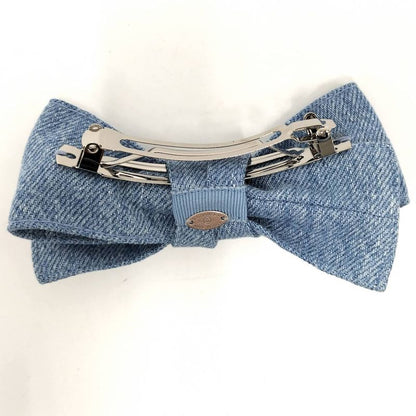 Chanel Ribbon Barrette Denim Blue 26C