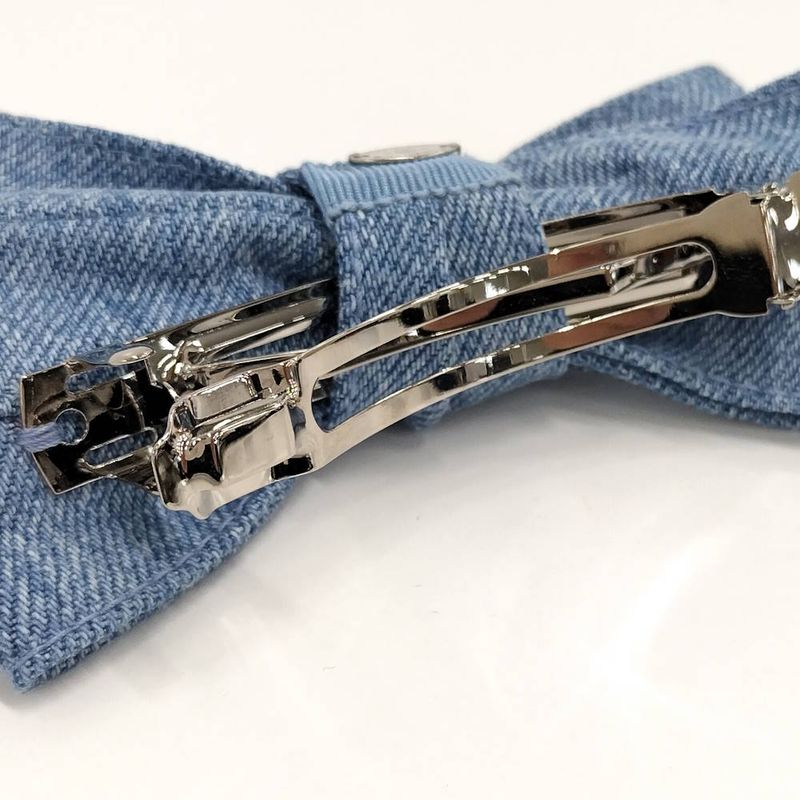 Chanel Ribbon Barrette Denim Blue 26C
