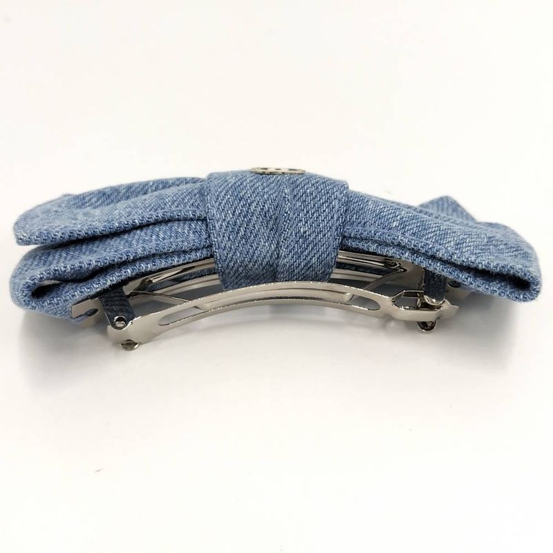Chanel Ribbon Barrette Denim Blue 26C