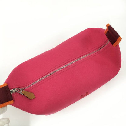 Hermes Bric-a-Brac PM Handbag Canvas Pink