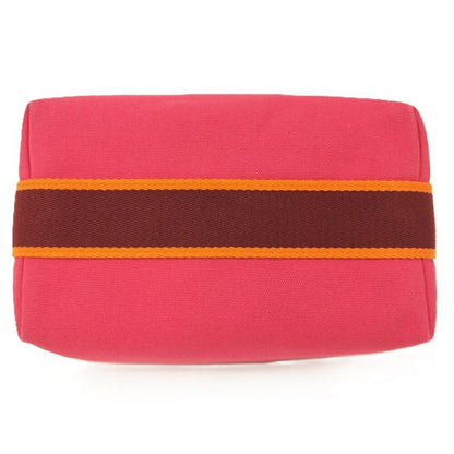 Hermes Bric-a-Brac PM Handbag Canvas Pink