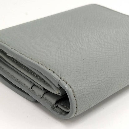 Celine Small Trifold Wallet Leather Gray