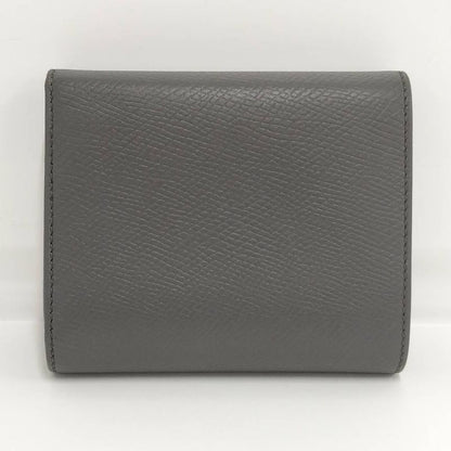 Celine Small Trifold Wallet Leather Gray