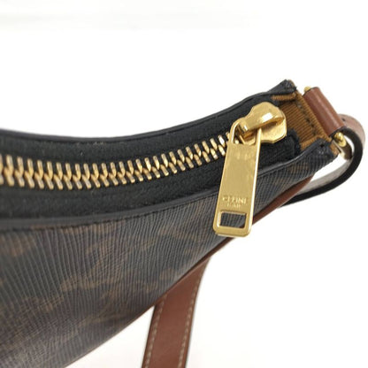 Celine One Shoulder Bag Mini Ava Triomphe Leather Black Brown