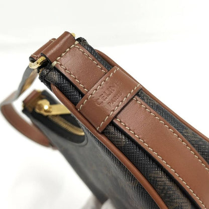 Celine One Shoulder Bag Mini Ava Triomphe Leather Black Brown