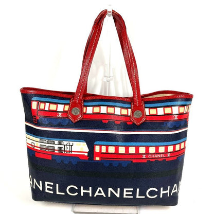 Chanel Tote Central Station Leather Red