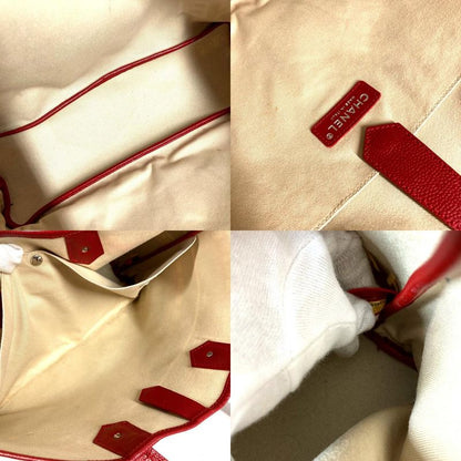 Chanel Tote Central Station Leather Red