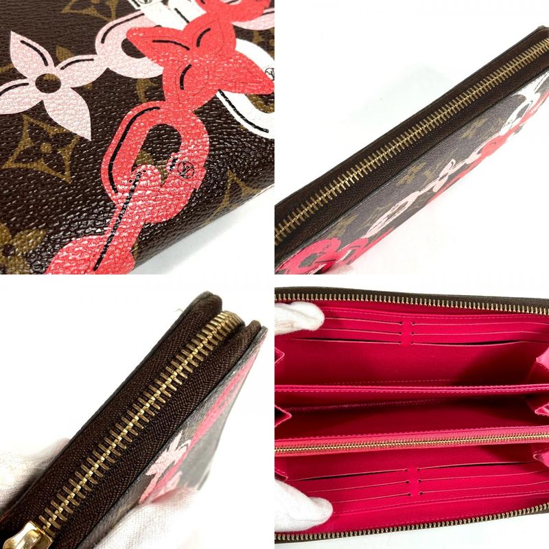 Louis Vuitton Zippy Long Wallet Monogram Canvas Brown