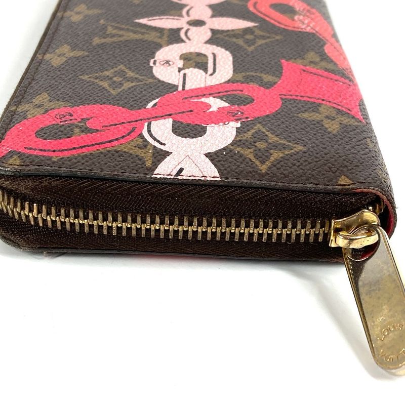 Louis Vuitton Zippy Long Wallet Monogram Canvas Brown