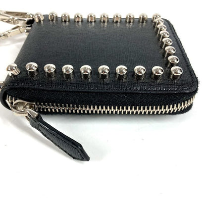 Fendi Bifold Wallet Karl Laga Feld Leather Black