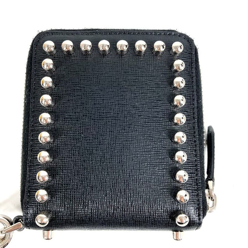 Fendi Bifold Wallet Karl Laga Feld Leather Black