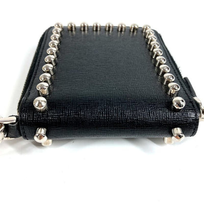 Fendi Bifold Wallet Karl Laga Feld Leather Black