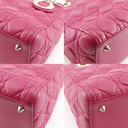 Dior Christian Cannage Lambskin Pink Handbag