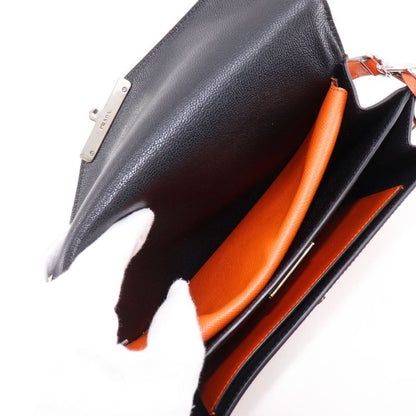 Prada 2-Way Clutch Saffiano Red Orange Shoulder Bag