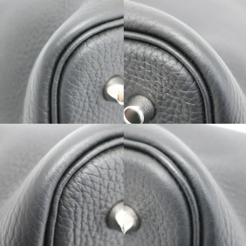 Hermes Picotin Lock MM Handbag Black Silver Manufactu