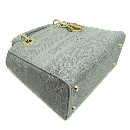 Dior Christian Handbag Canvas Gray