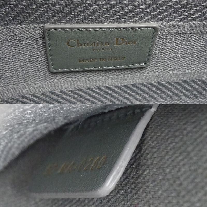 Dior Christian Handbag Canvas Gray