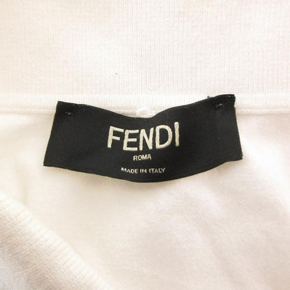 Fendi Polo Shirt Short Sleeve Punching Logo 48 White
