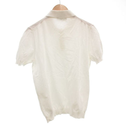 Fendi Polo Shirt Short Sleeve Punching Logo 48 White